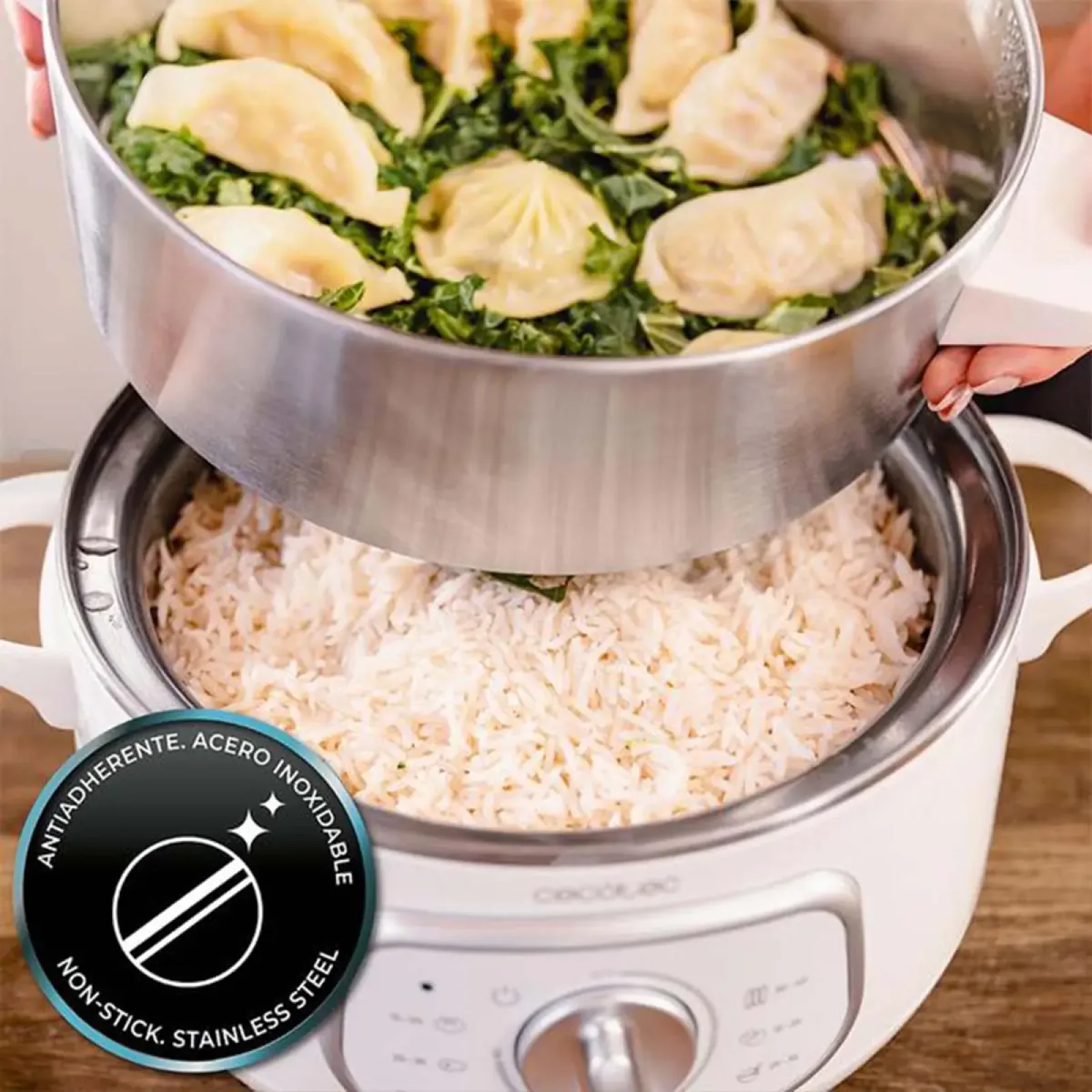 Пароварка Cecotec Vapovita SteelPot White (A01_EU01_100630) UA