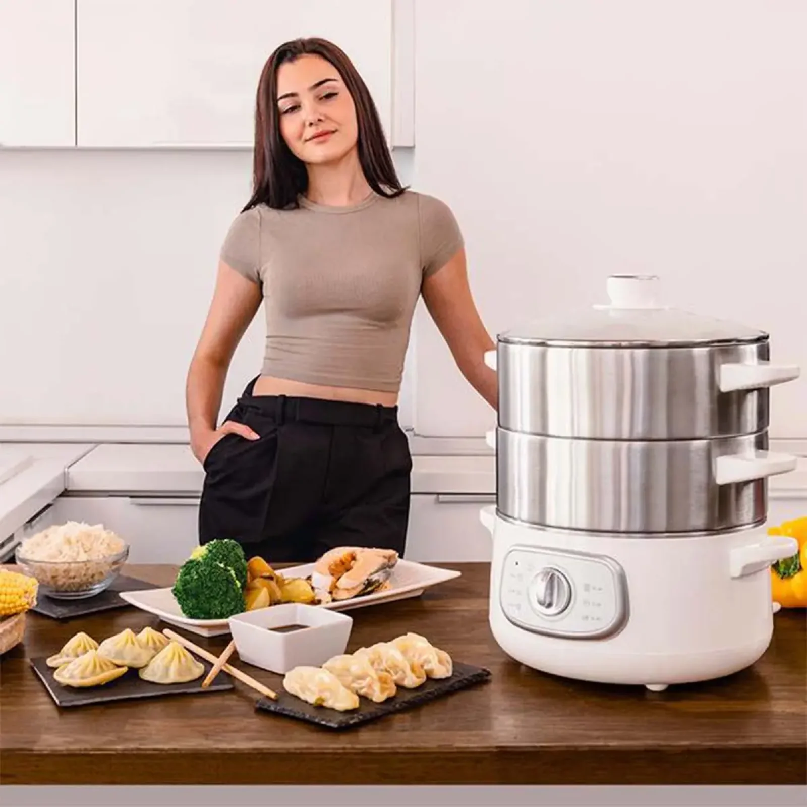 Пароварка Cecotec Vapovita SteelPot White (A01_EU01_100630) UA