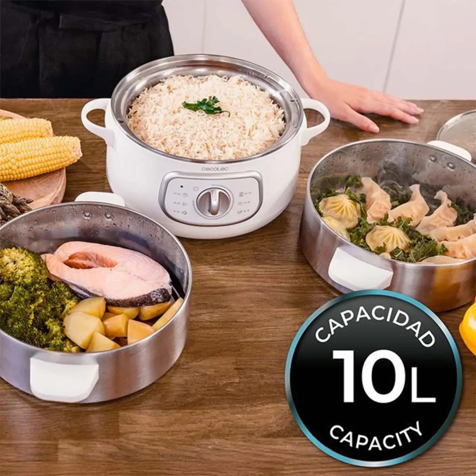 Пароварка Cecotec Vapovita SteelPot White (A01_EU01_100630) UA