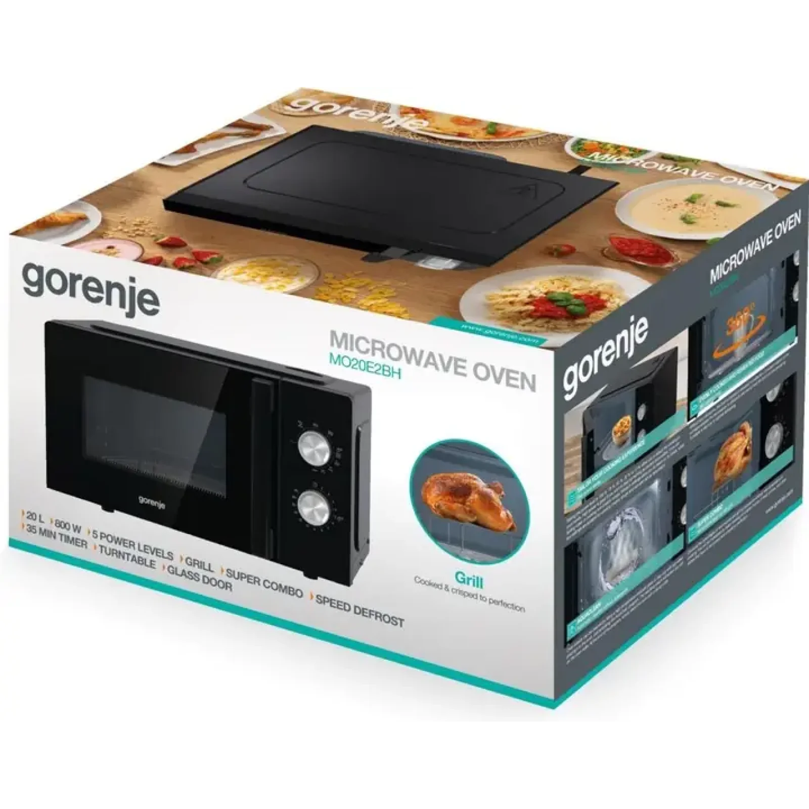 Мікрохвильова піч Gorenje MO20E2BH UA