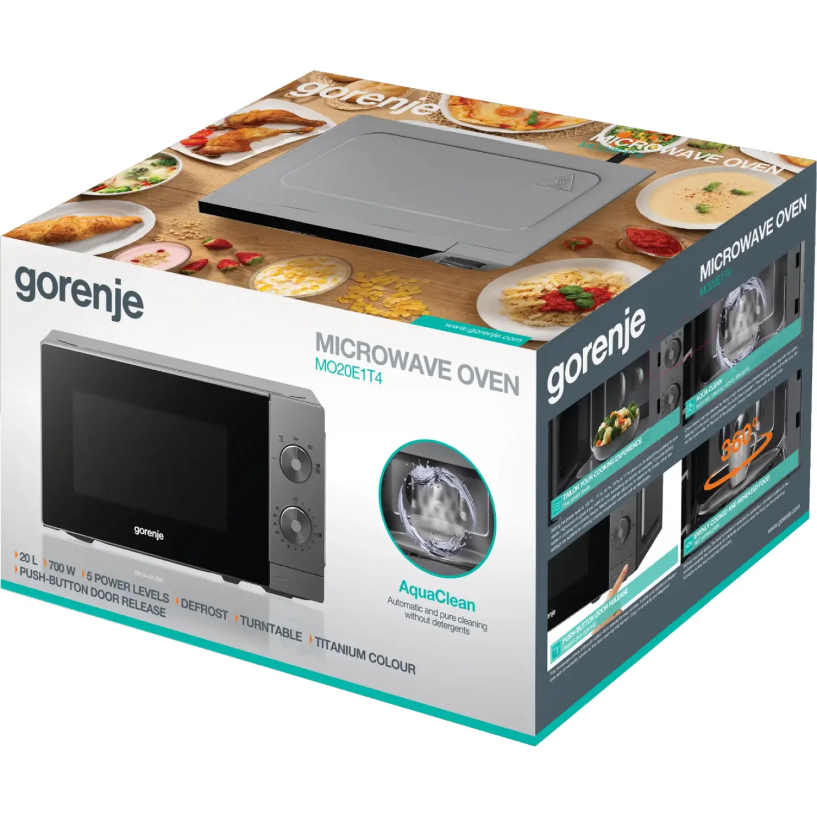 Мікрохвильова піч Gorenje MO20E1T4 UA