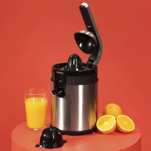 Соковыжималка для цитрусовых (цитрус-пресс) CECOTEC Xqueeze RetroJuice 600 Steel (CCTC-03363) UA