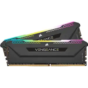 Оперативна пам'ять DDR4 2x16GB/3600 Corsair Vengeance RGB Pro SL Black (CMH32GX4M2D3600C18) UA
