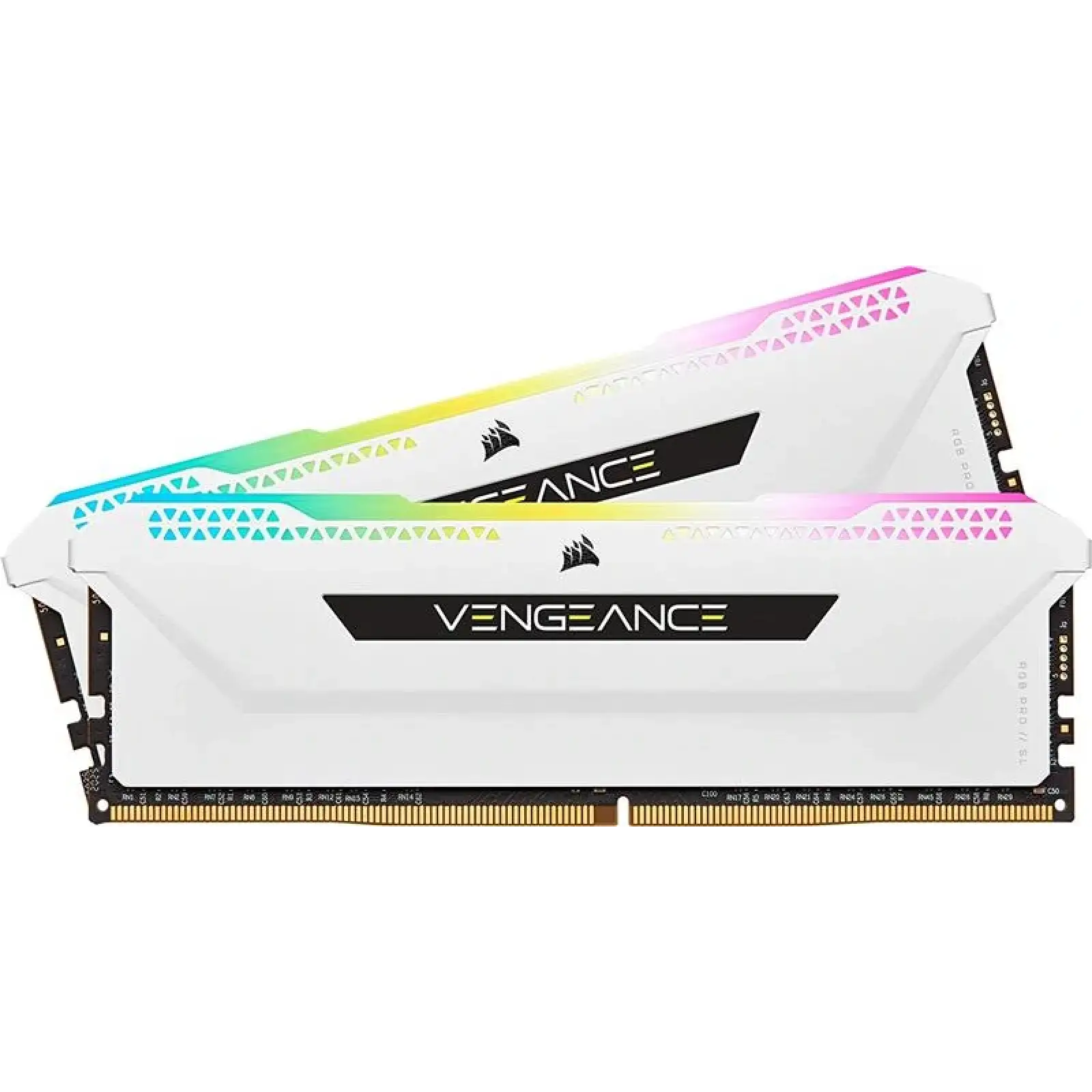 Оперативна пам'ять DDR4 2x16GB/3200 Corsair Vengeance RGB Pro SL White (CMH32GX4M2E3200C16W) UA