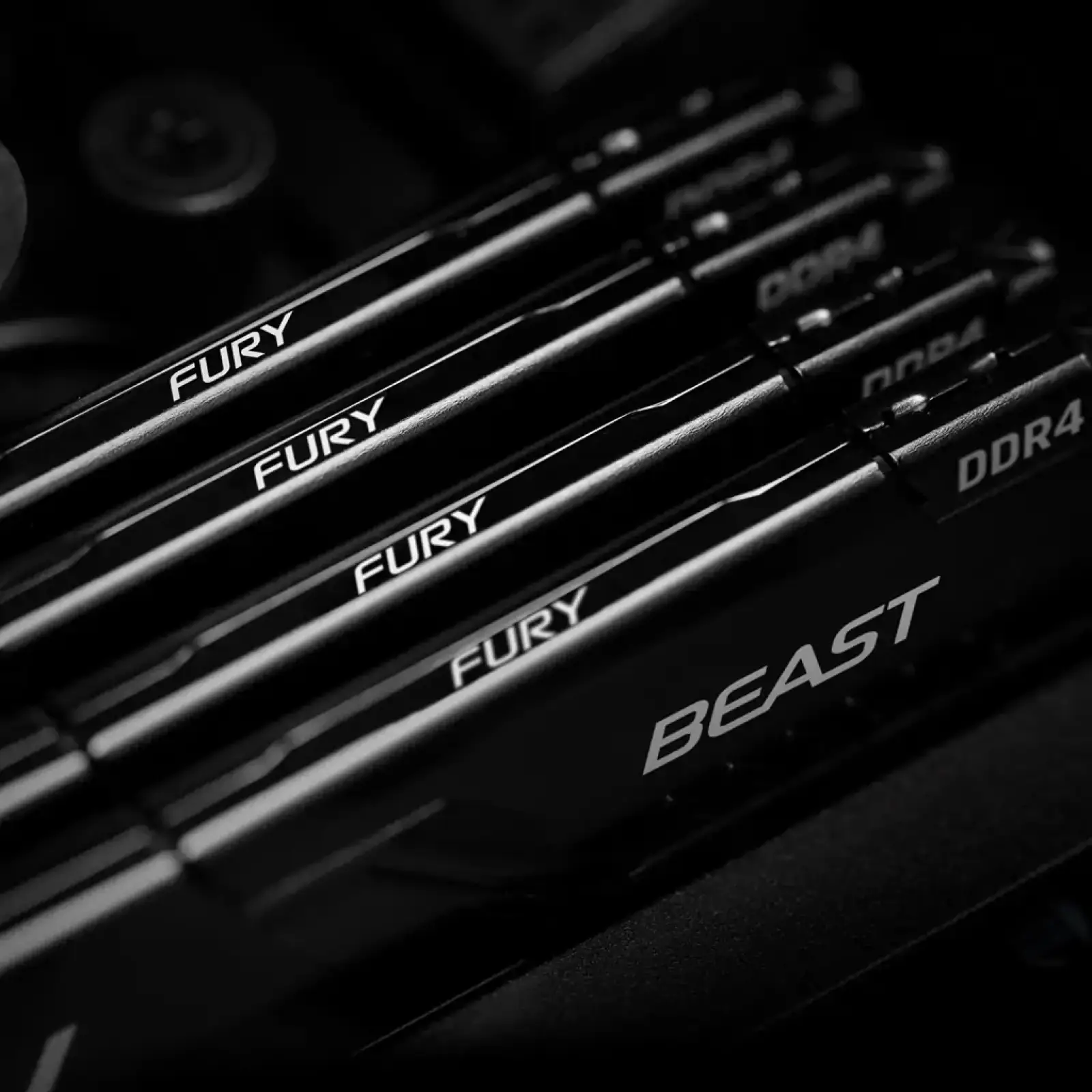 Оперативная память DDR4 4x32GB/3200 Kingston Fury Beast Black (KF432C16BBK4/128) UA
