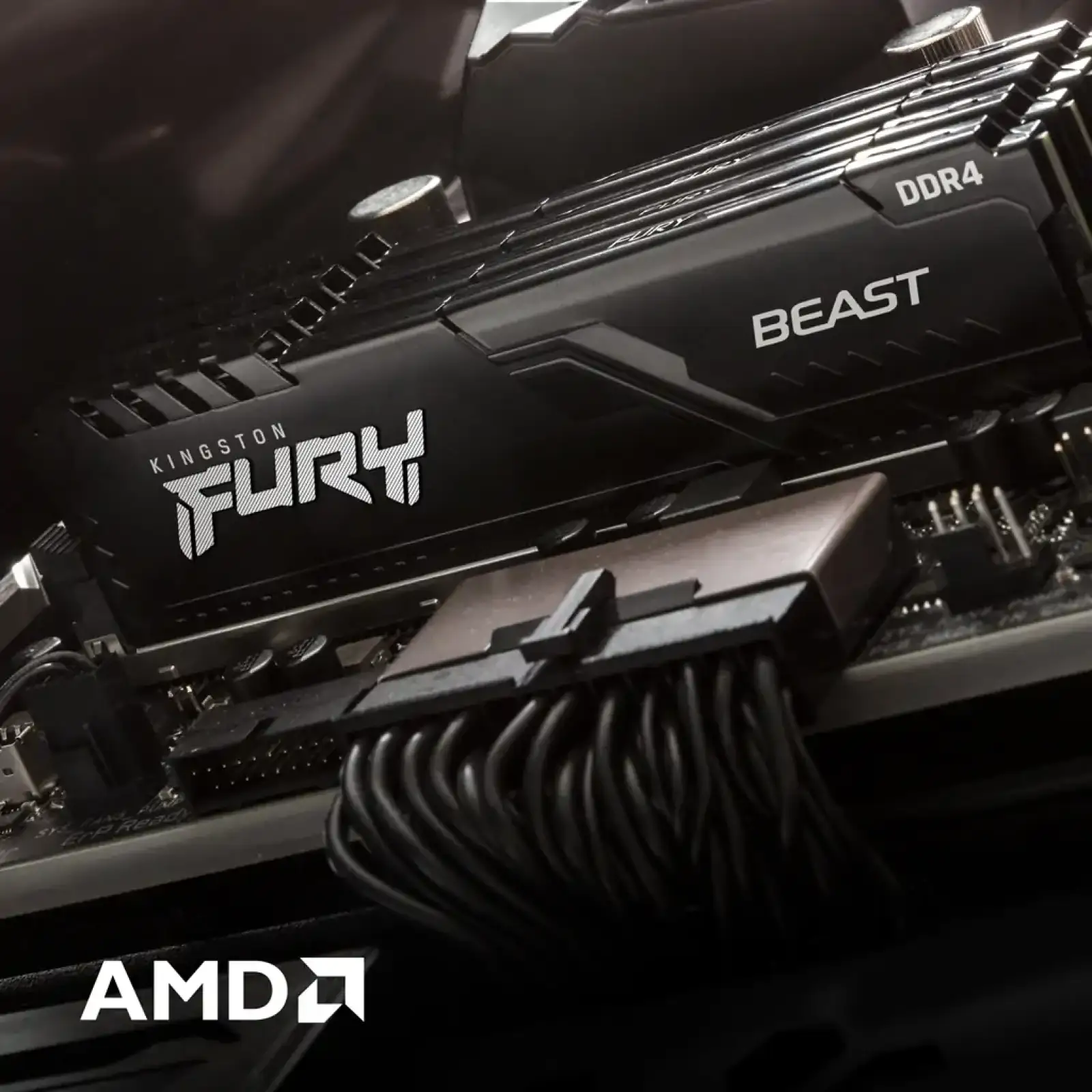 Оперативная память DDR4 4x32GB/3200 Kingston Fury Beast Black (KF432C16BBK4/128) UA