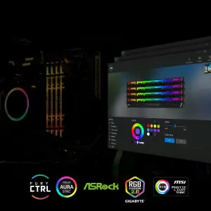 Оперативна пам'ять DDR4 4x8GB/3600 Kingston Fury Renegade RGB (KF436C16RBAK4/32) UA