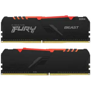 Оперативна пам'ять DDR4 2x16GB/3600 Kingston Fury Beast RGB Black (KF436C18BBAK2/32) UA