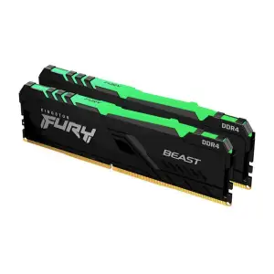 Оперативна пам'ять DDR4 2x16GB/3600 Kingston Fury Beast RGB Black (KF436C18BBAK2/32) UA
