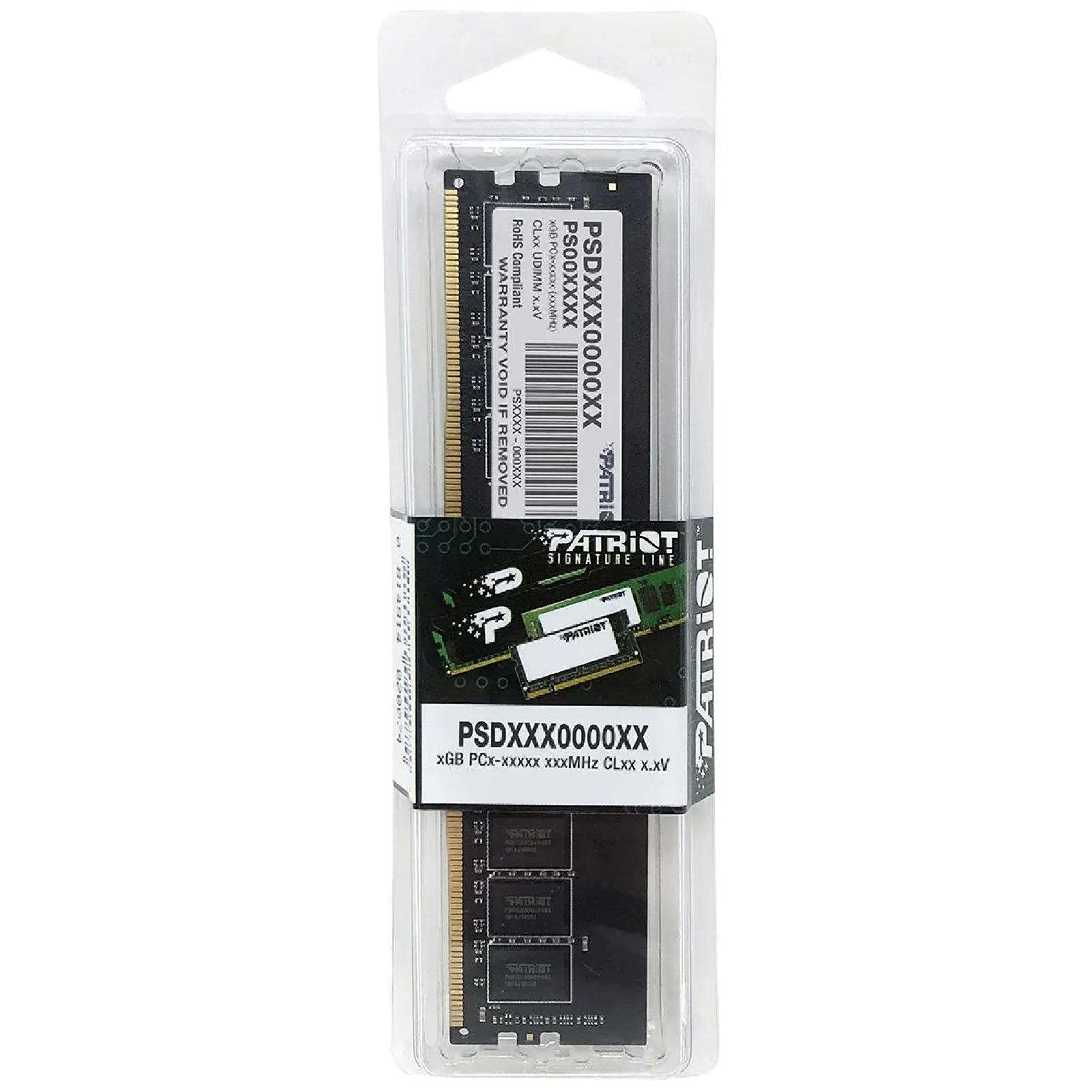Модуль пам'яті DDR4 8GB/3200 Patriot Signature Line (PSD48G320081) UA