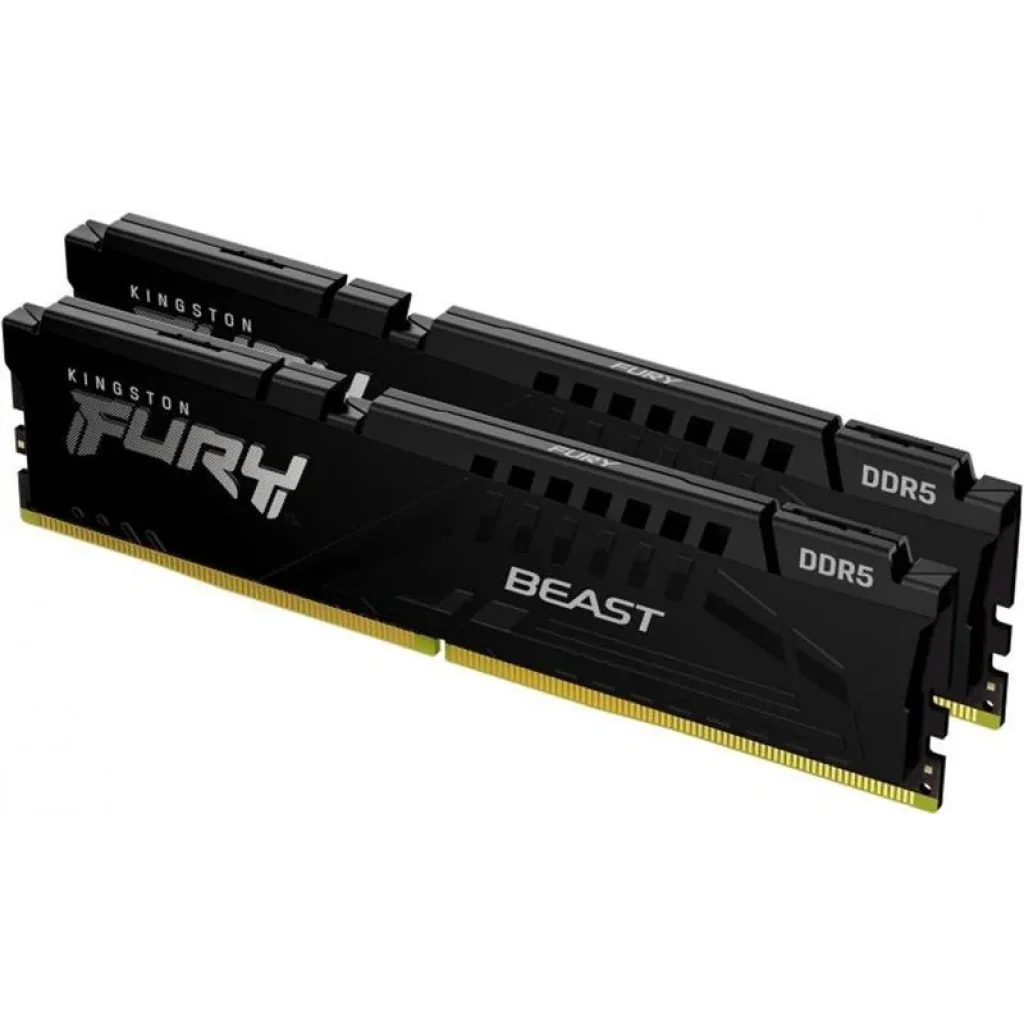 Модуль памяти DDR5 2x16GB/6400 Kingston Fury Beast Black (KF564C32BBK2-32) UA