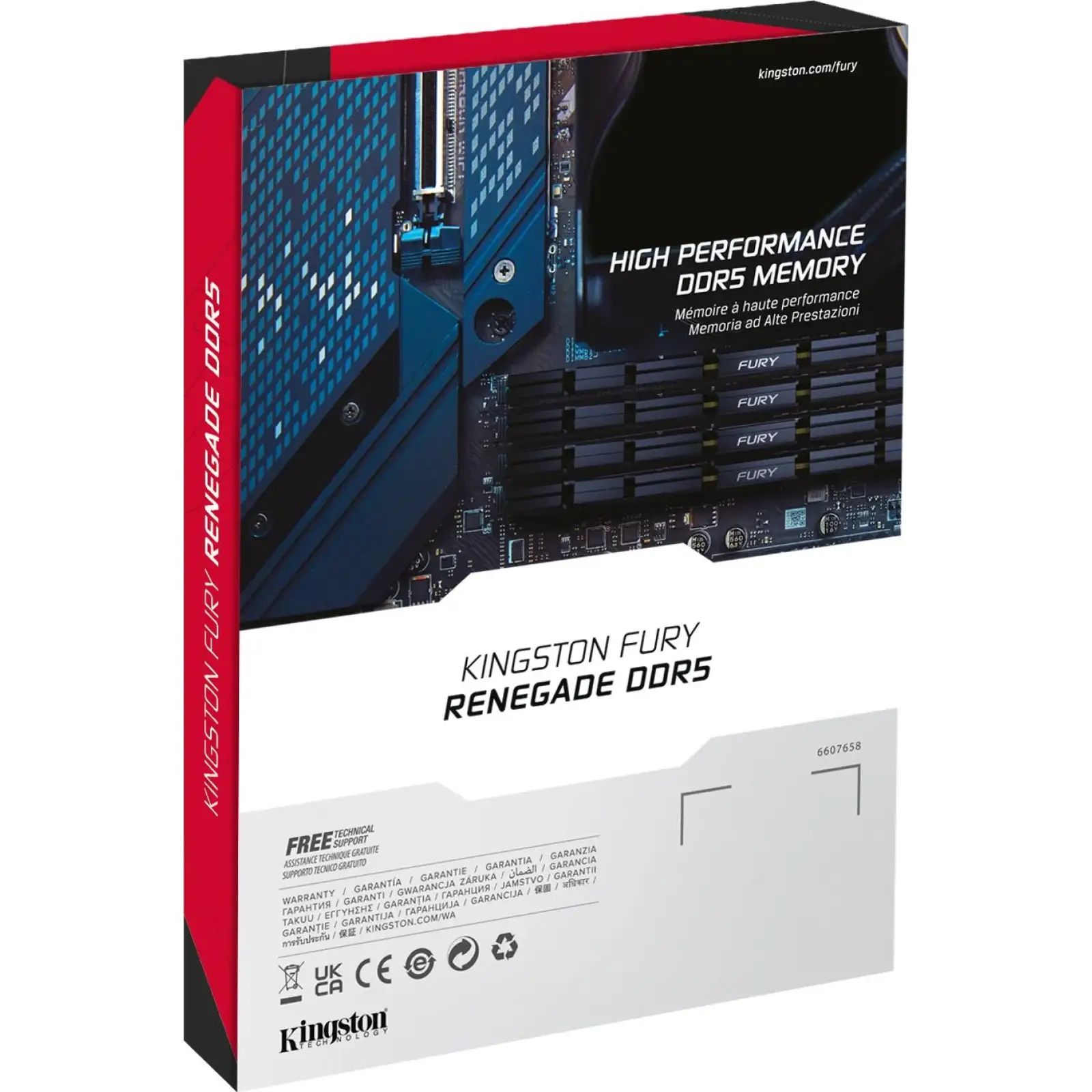 Оперативная память DDR5 2x16GB/6000 Kingston Fury Renegade Silver (KF560C32RSK2-32) UA