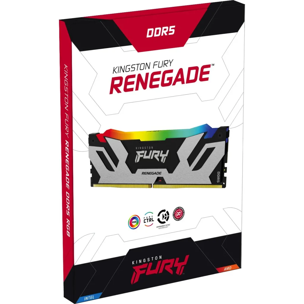 Модуль памяти DDR5 2x48GB/6400 Kingston Fury Renegade RGB (KF564C32RSAK2-96) UA