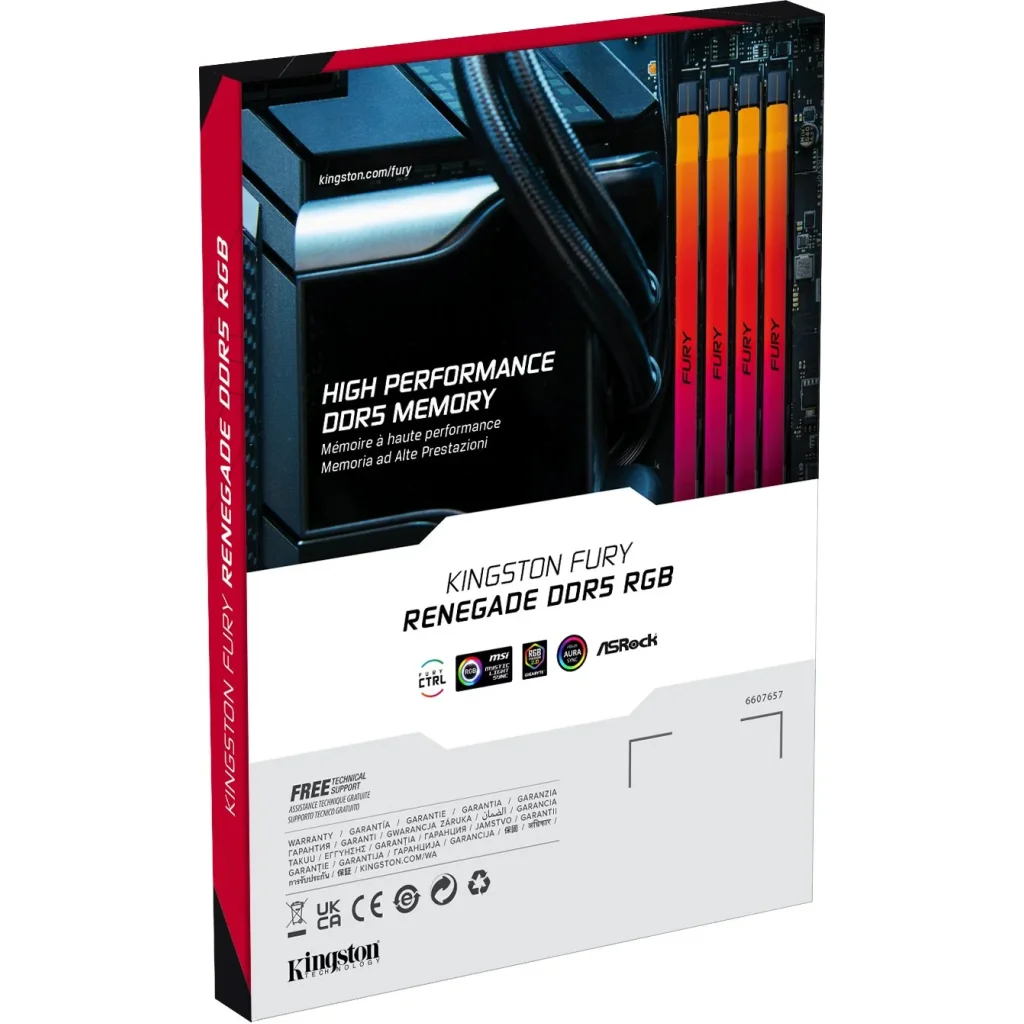 Модуль памяти DDR5 2x48GB/6400 Kingston Fury Renegade RGB (KF564C32RSAK2-96) UA