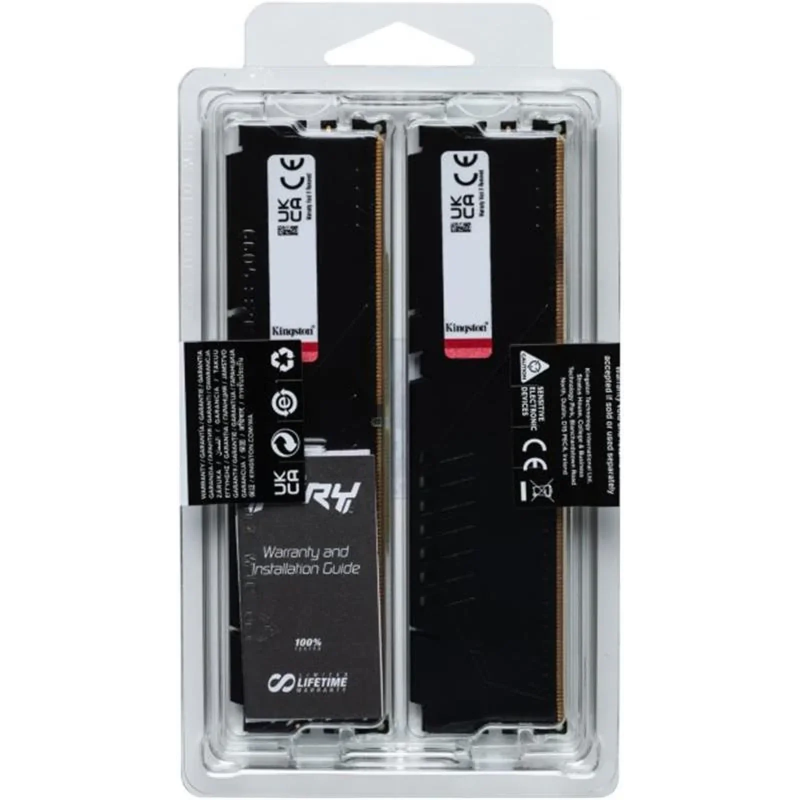 Модуль памяти DDR5 2x32GB/6000 Kingston Fury Beast Black (KF560C30BBK2-64) UA