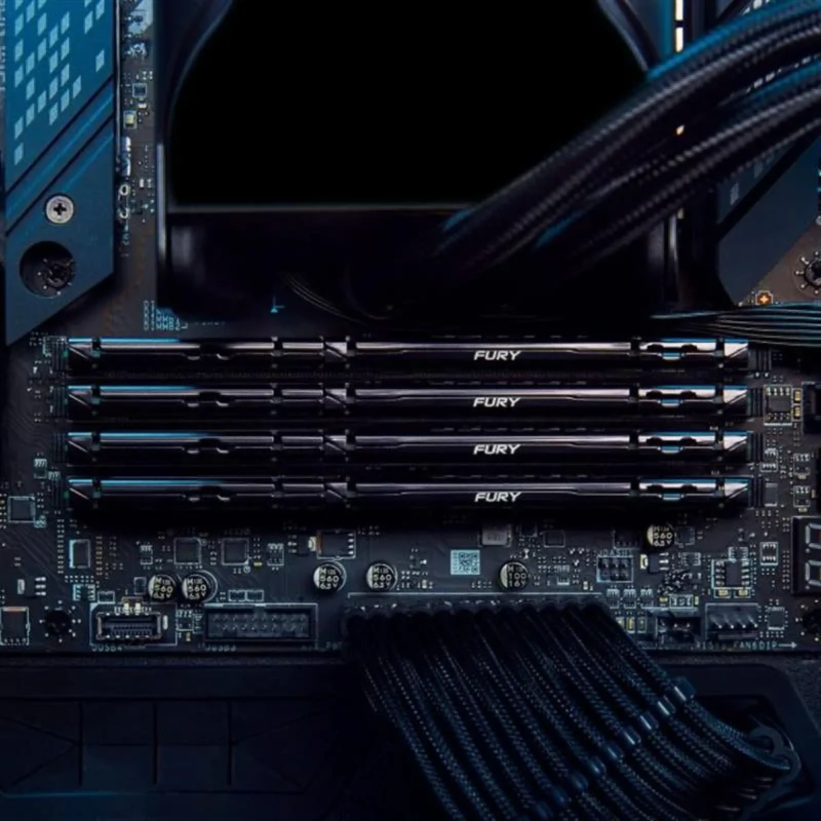 Модуль памяти DDR5 2x32GB/6000 Kingston Fury Beast Black (KF560C30BBK2-64) UA