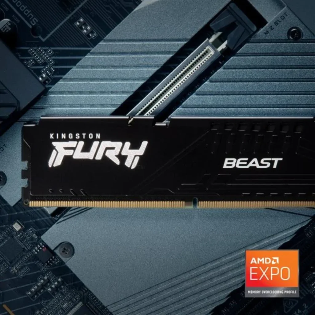 Модуль памяти DDR5 2x16GB/6400 Kingston Fury Beast Black (KF564C32BBK2-32) UA
