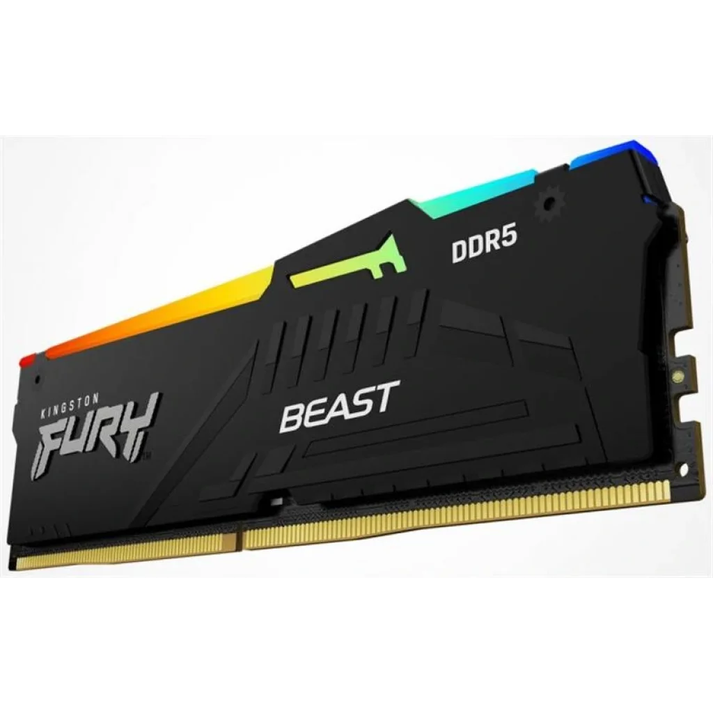 Модуль памяти DDR5 16GB/5200 Kingston Fury Beast RGB Black (KF552C36BBEA-16) UA