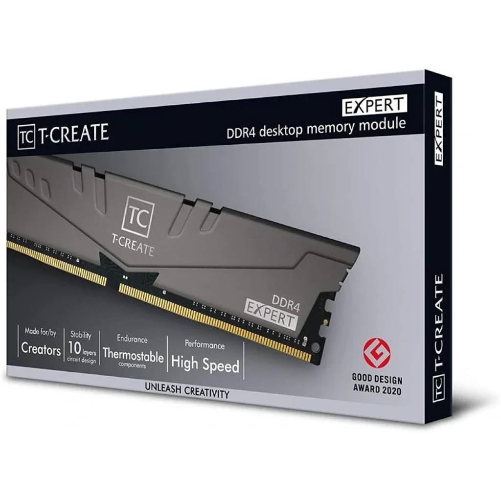 Модуль памяти DDR4 2x8GB/3200 Team T-Create Expert Gray (TTCED416G3200HC16FDC01) UA