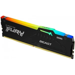 Модуль памяти DDR5 16GB/6400 Kingston Fury Beast RGB Black (KF564C32BBA-16) UA