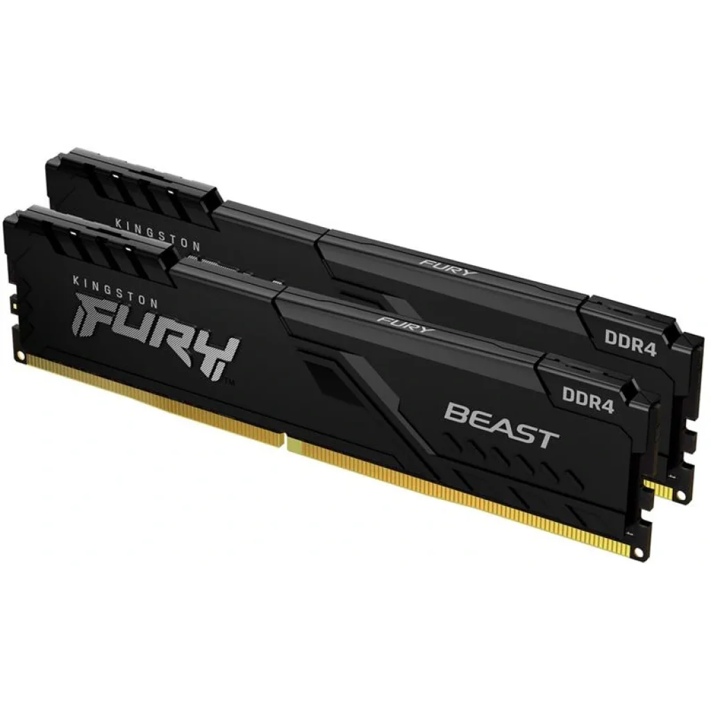 Модуль пам'яті DDR4 2x16GB/3600 Kingston Fury Beast Black (KF436C18BBK2/32) UA