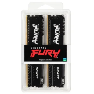 Модуль пам'яті DDR4 2x16GB/3600 Kingston Fury Beast Black (KF436C18BBK2/32) UA