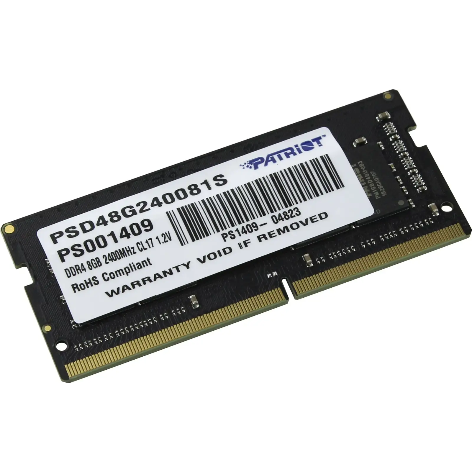 Оперативна пам'ять SO-DIMM 8GB/2400 DDR4 Patriot Signature Line (PSD48G240081S) UA