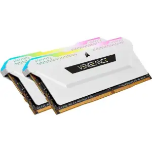 Оперативна пам'ять DDR4 2x16GB/3200 Corsair Vengeance RGB Pro SL White (CMH32GX4M2E3200C16W) UA