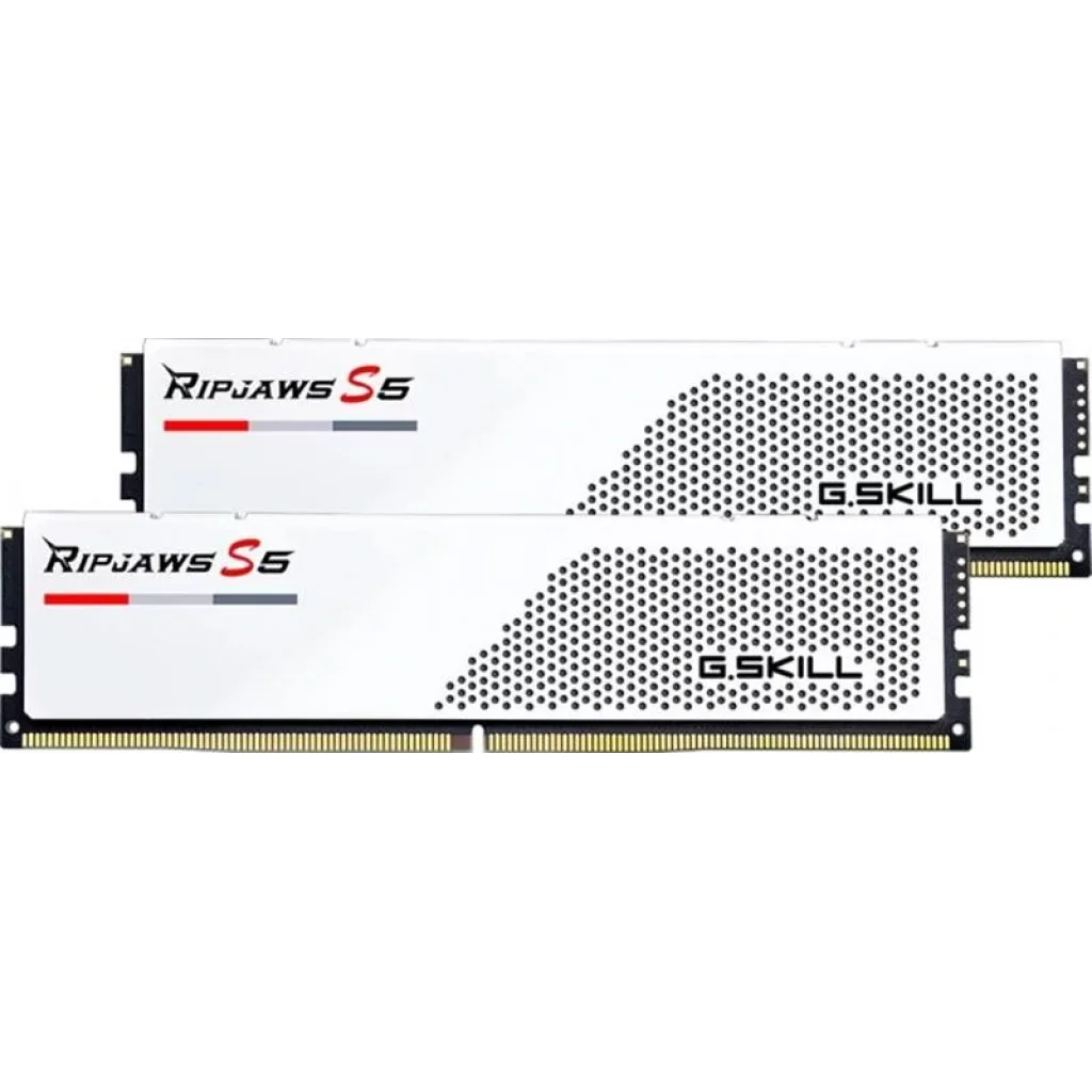 Модуль памяти DDR5 2x16GB/6000 G.Skill Ripjaws S5 White (F5-6000J3238F16GX2-RS5W) UA