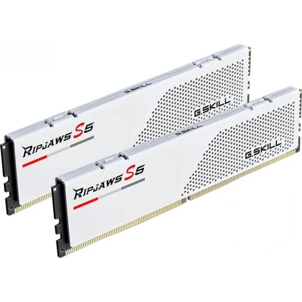 Модуль памяти DDR5 2x16GB/6000 G.Skill Ripjaws S5 White (F5-6000J3238F16GX2-RS5W) UA