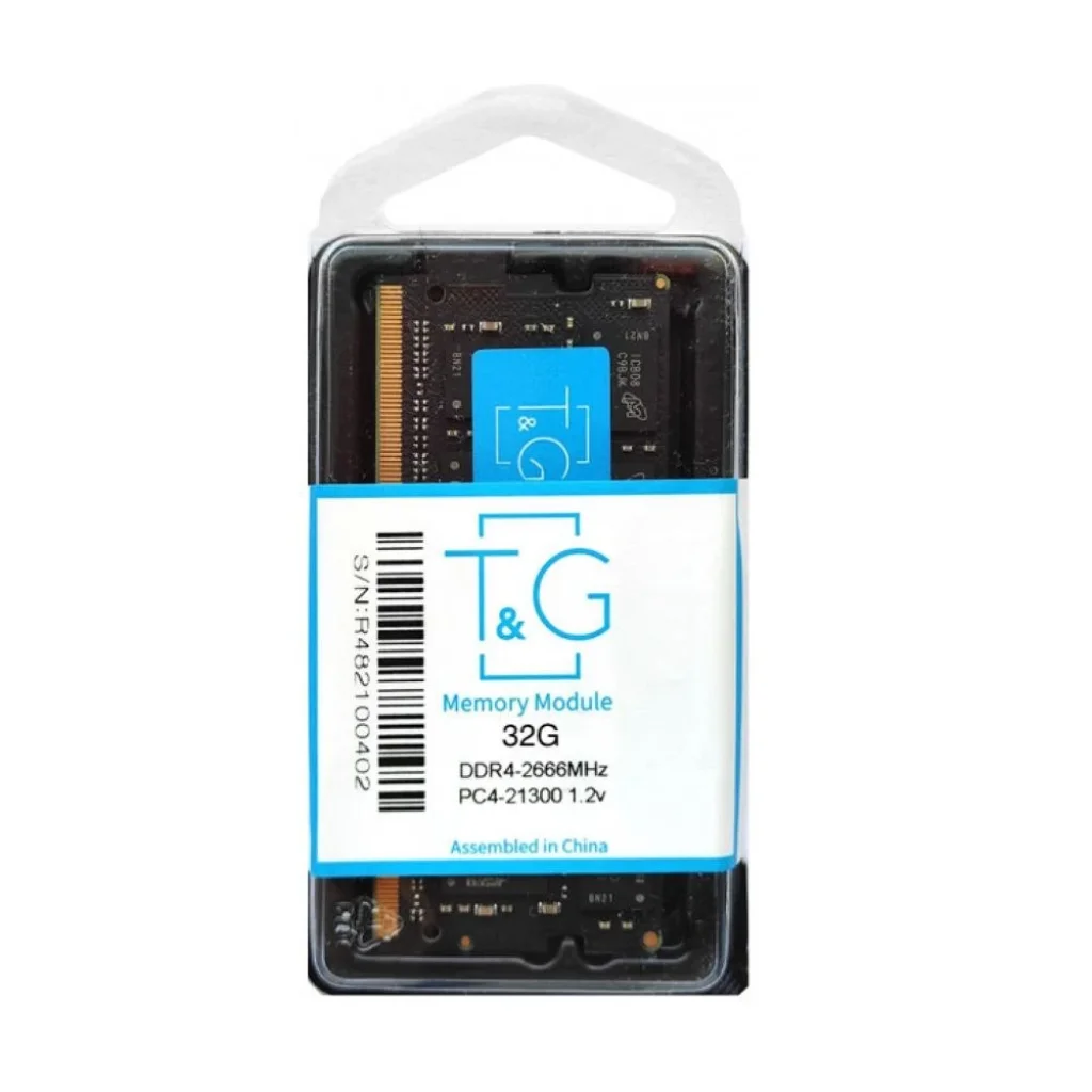 Модуль пам'яті SO-DIMM DDR4 32GB/2666 T&G (TGDR4NB32G2666) UA