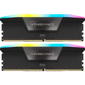 Модуль памяти Corsair 32 GB (2x16GB) DDR5 6400 MHz Vengeance RGB (CMH32GX5M2B6400C32)