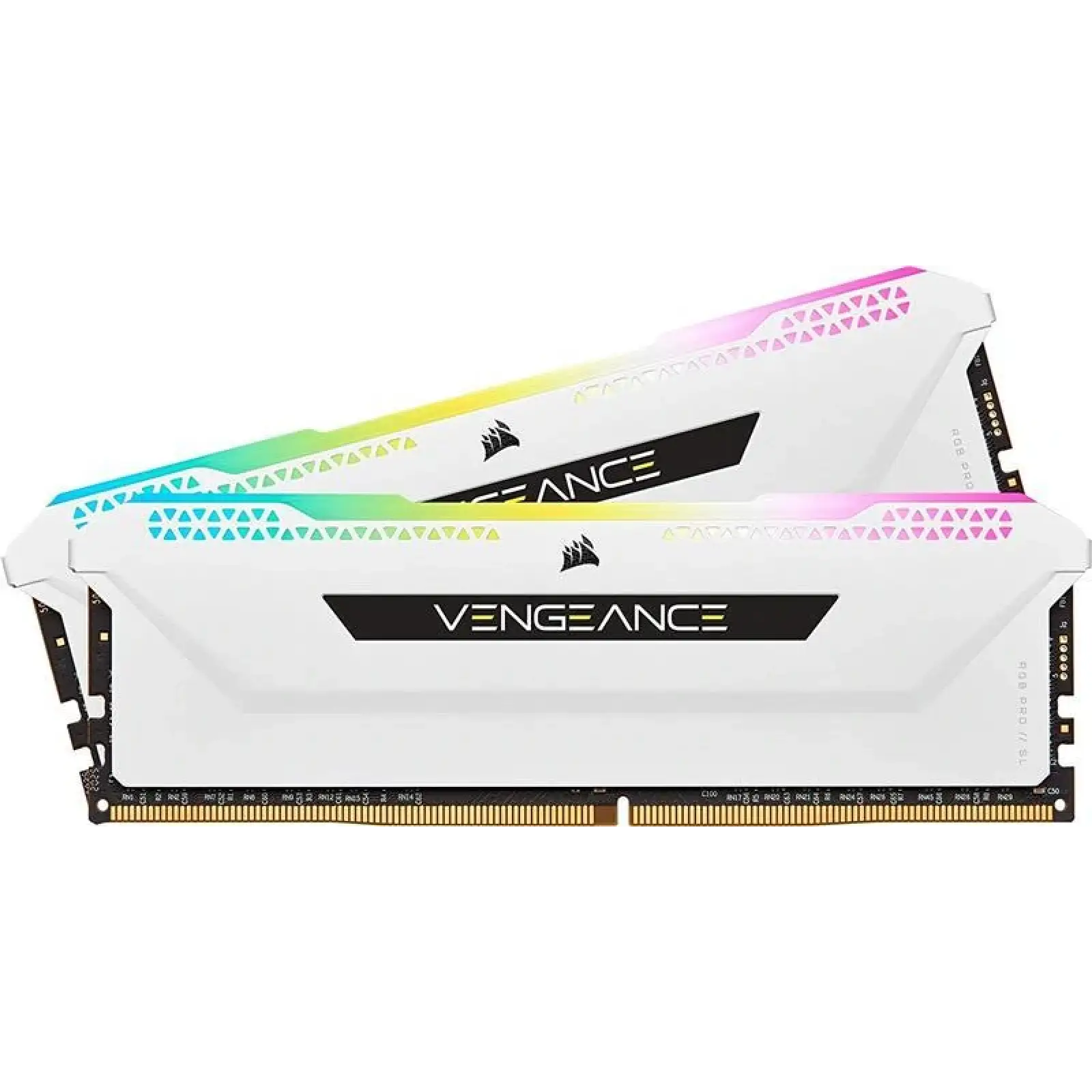 Оперативна пам'ять DDR4 2x16GB/3600 Corsair Vengeance RGB Pro SL White (CMH32GX4M2D3600C18W) UA