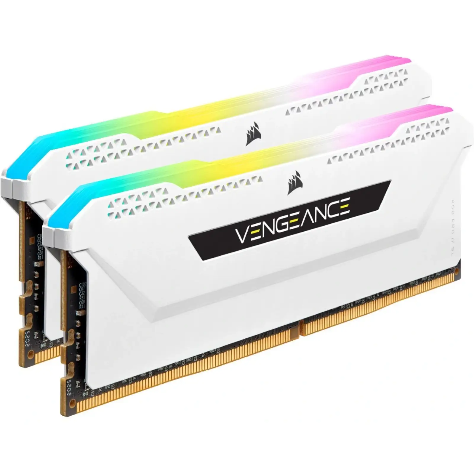 Оперативна пам'ять DDR4 2x16GB/3600 Corsair Vengeance RGB Pro SL White (CMH32GX4M2D3600C18W) UA