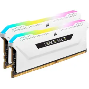 Оперативна пам'ять DDR4 2x16GB/3600 Corsair Vengeance RGB Pro SL White (CMH32GX4M2D3600C18W) UA