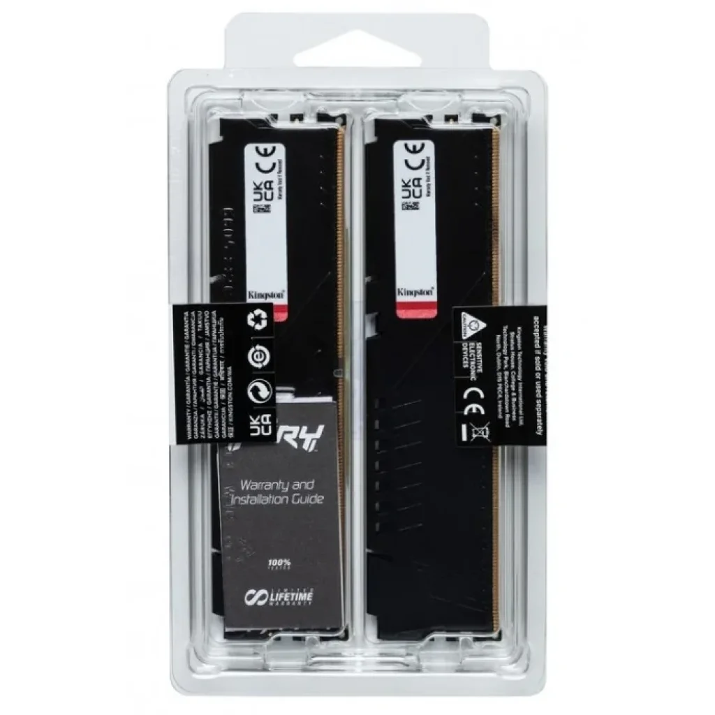 Модуль пам`яті DDR5 2x8GB/5600 Kingston Fury Beast Black (KF556C36BBEK2-16) UA