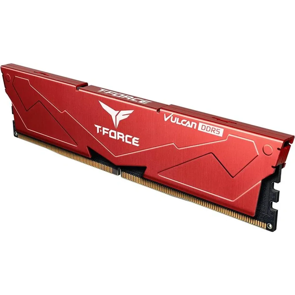 Модуль пам'яті DDR5 2x16GB/6000 Team T-Force Vulcan Red (FLRD532G6000HC38GDC01) UA