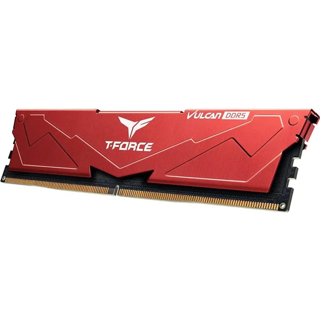 Модуль пам'яті DDR5 2x16GB/6000 Team T-Force Vulcan Red (FLRD532G6000HC38GDC01) UA