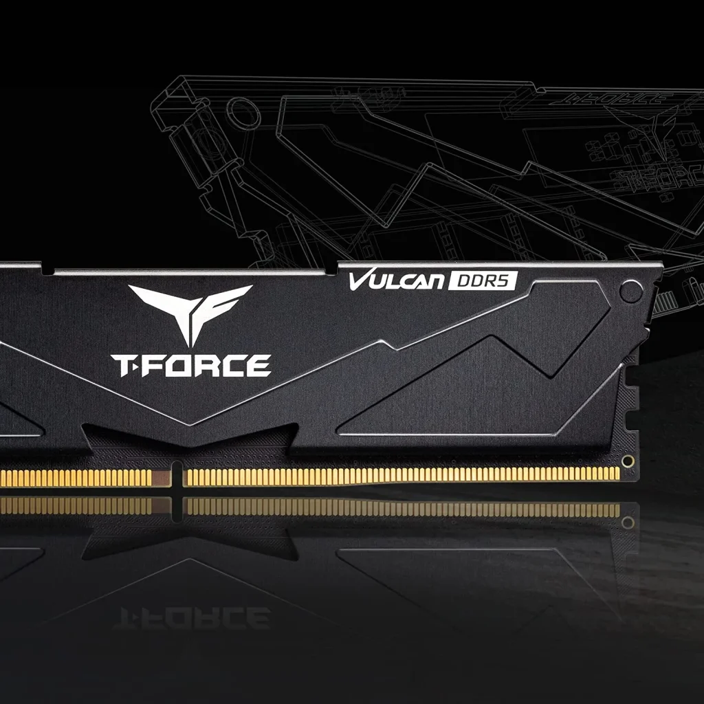 Модуль памяти DDR5 2x16GB/6000 Team T-Force Vulcan Black (FLBD532G6000HC38GDC01) UA