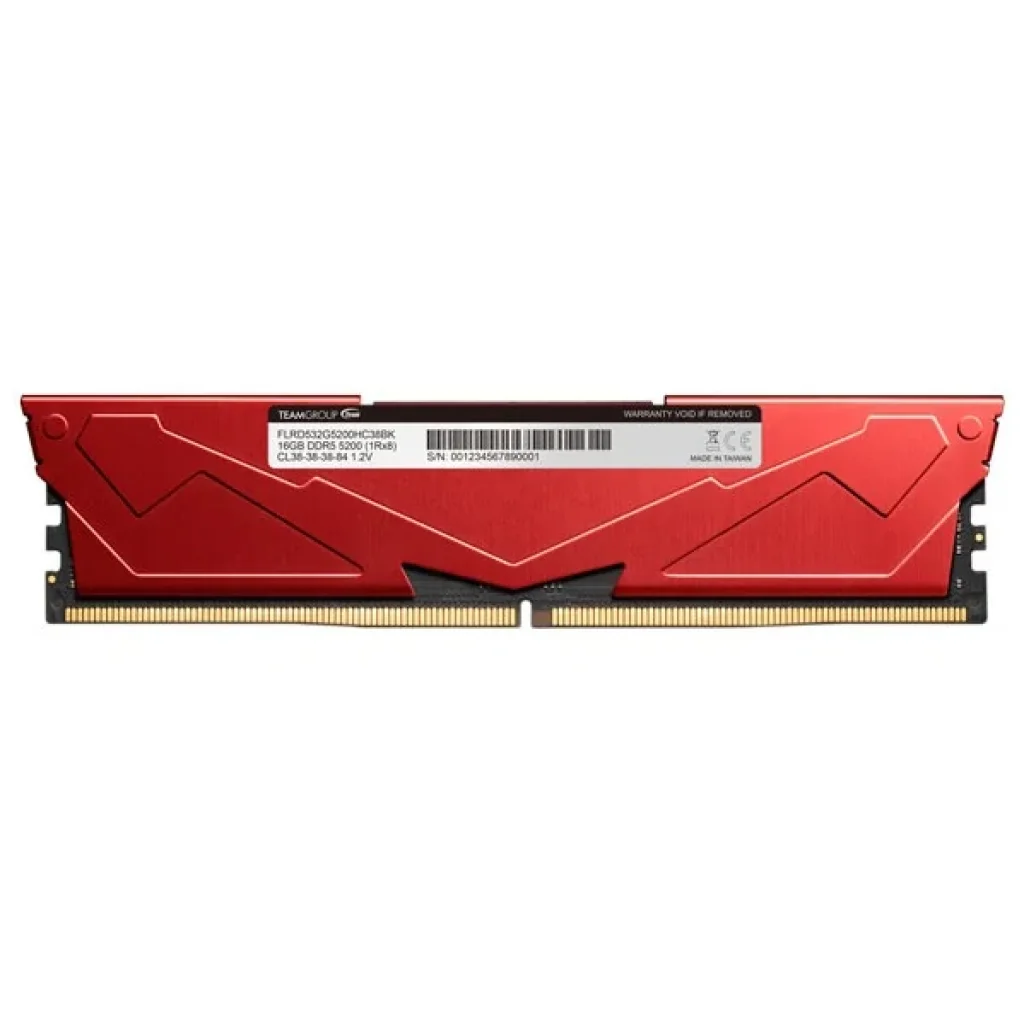 Модуль пам'яті DDR5 2x16GB/6000 Team T-Force Vulcan Red (FLRD532G6000HC38GDC01) UA