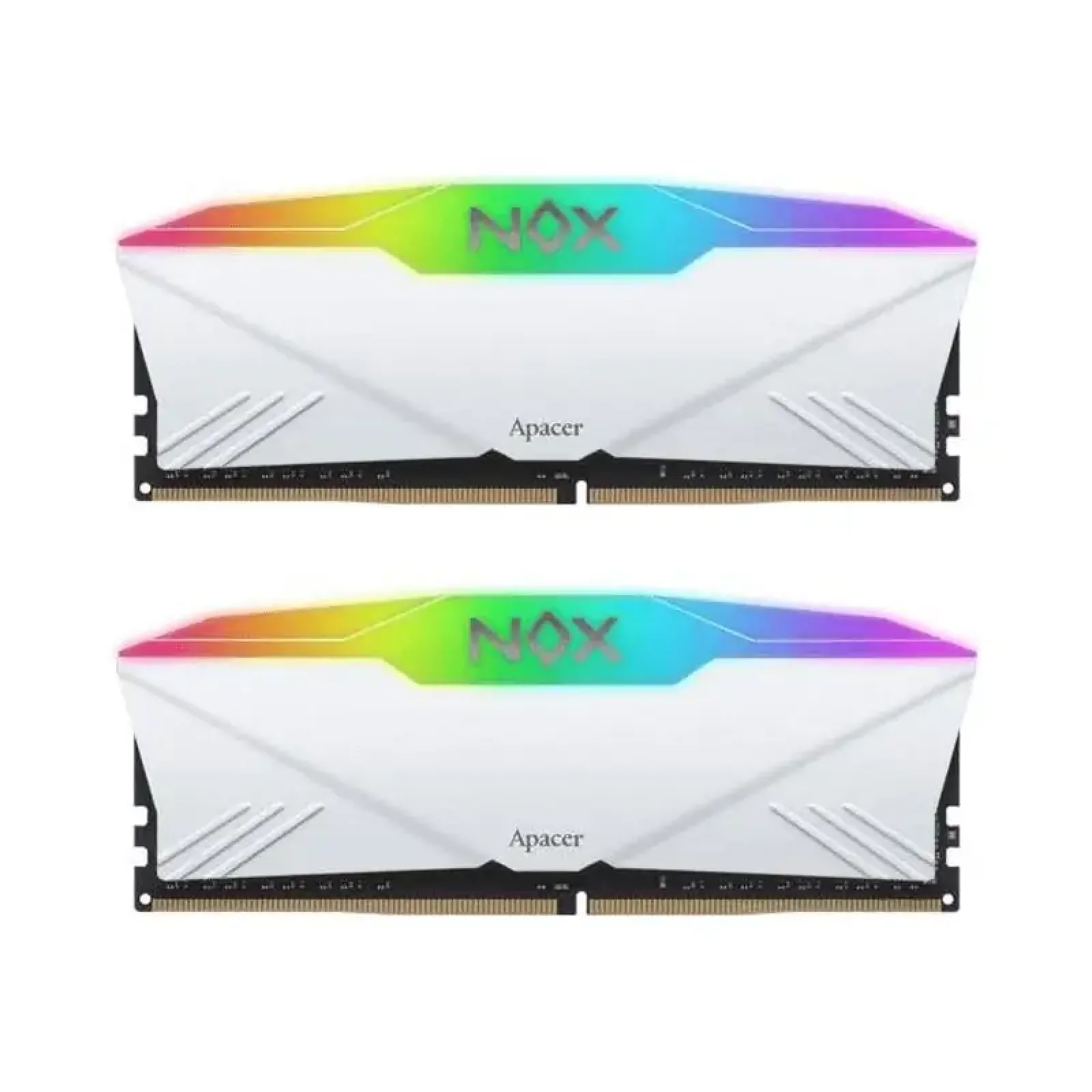 Оперативная память DDR4 2х8GB/3200 Apacer NOX RGB White (AH4U16G32C28YNWAA-2) UA