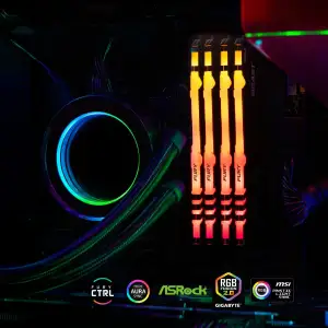 Оперативная память DDR4 2x16GB/3200 Kingston Fury Beast RGB (KF432C16BBAK2/32) UA