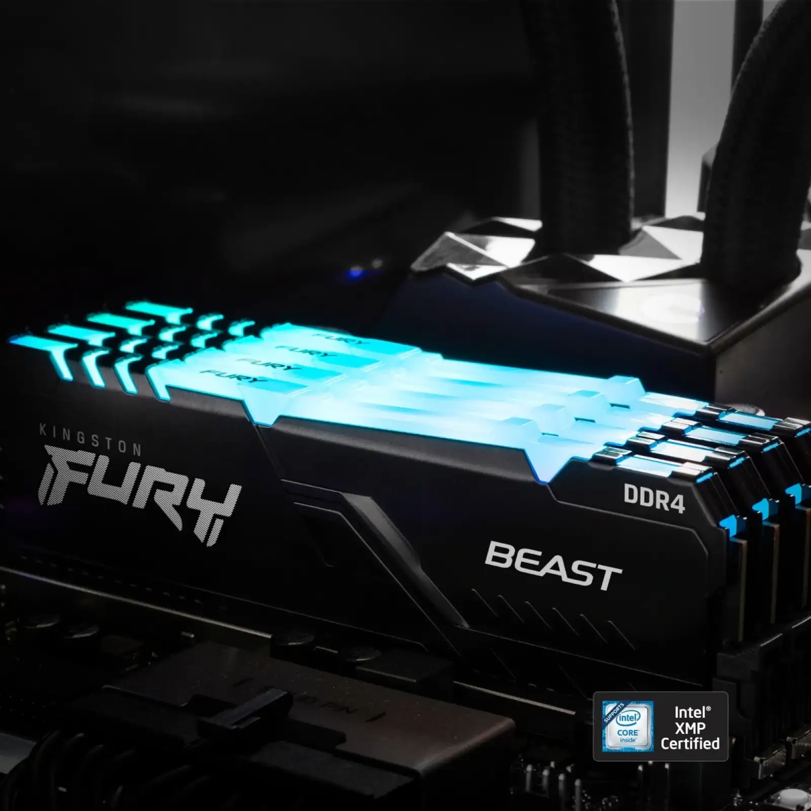 Оперативная память DDR4 2x16GB/3200 Kingston Fury Beast RGB (KF432C16BBAK2/32) UA