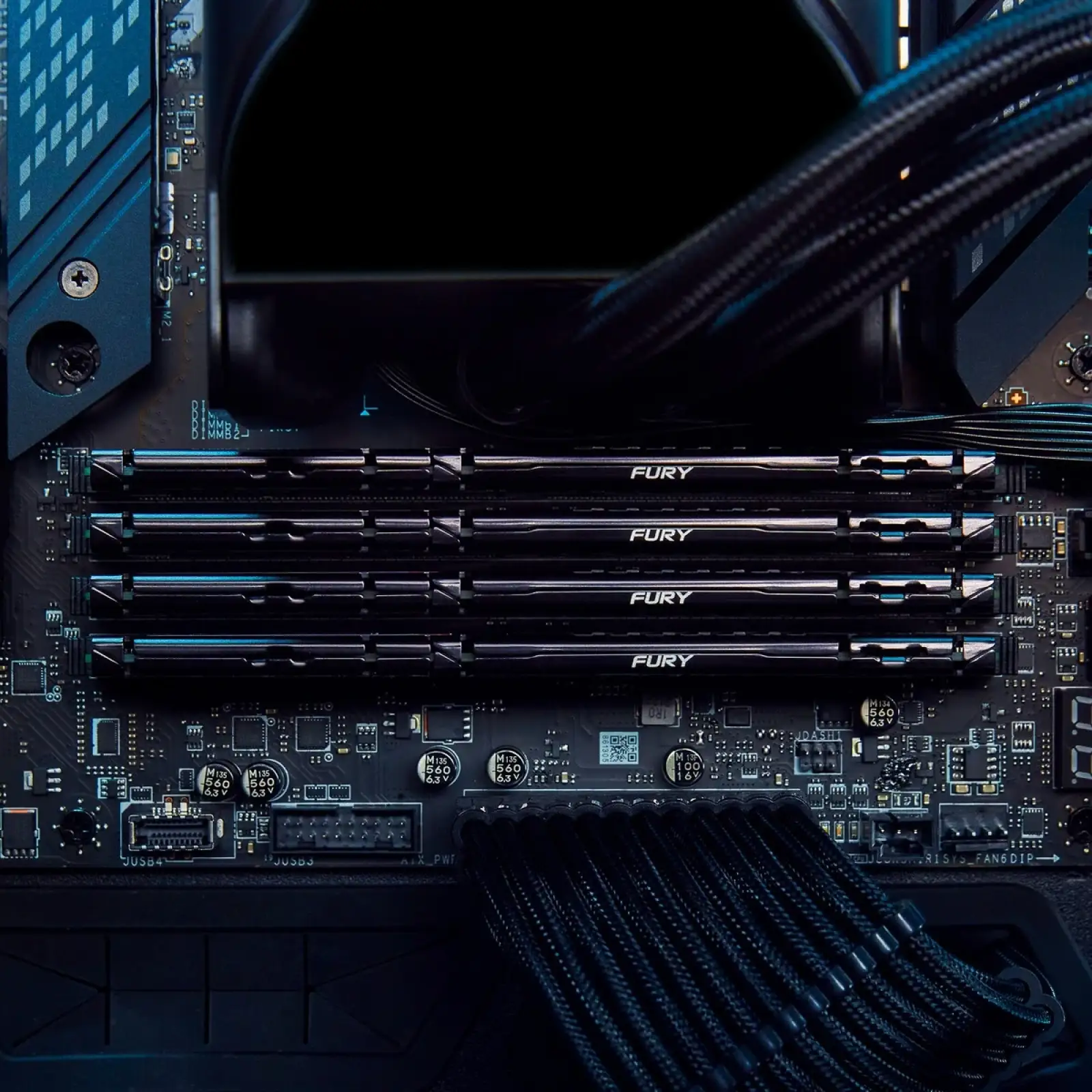 Оперативна пам'ять DDR5 2x16GB/6000 Kingston Fury Beast Black (KF560C36BBEK2-32) UA
