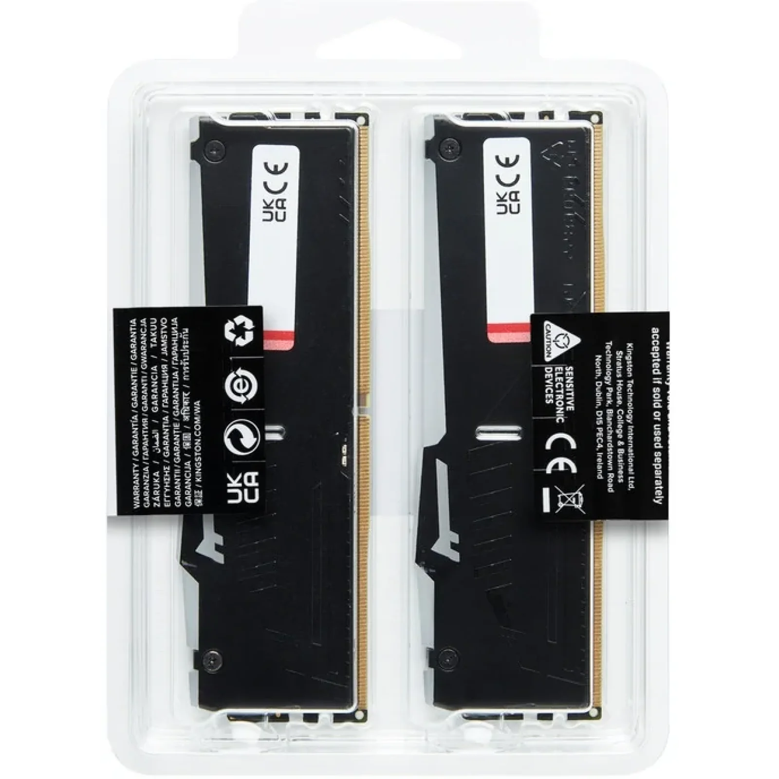 Модуль пам'яті DDR5 2x8GB/5200 Kingston Fury Beast RGB Black (KF552C40BBAK2-16) UA