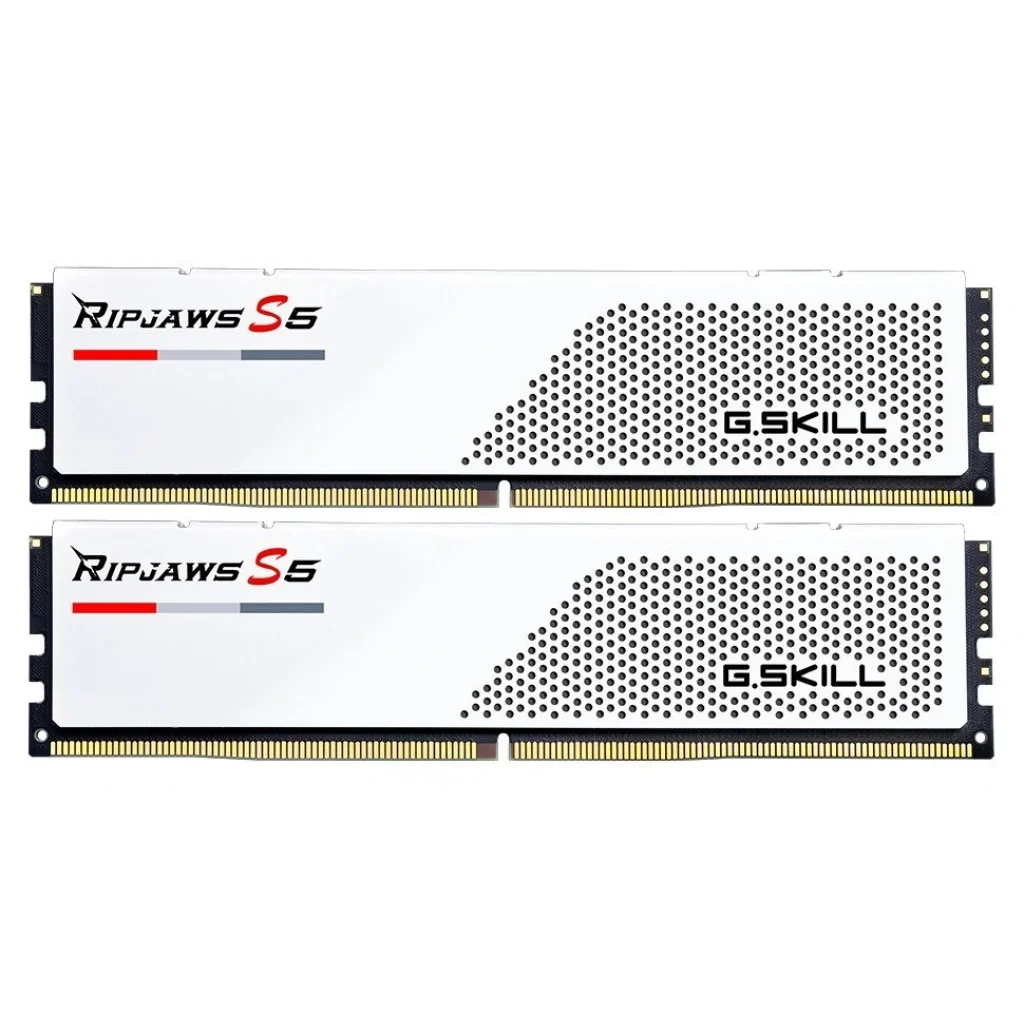 Модуль памяти DDR5 2x16GB/6000 G.Skill Ripjaws S5 White (F5-6000J3040F16GX2-RS5W) UA