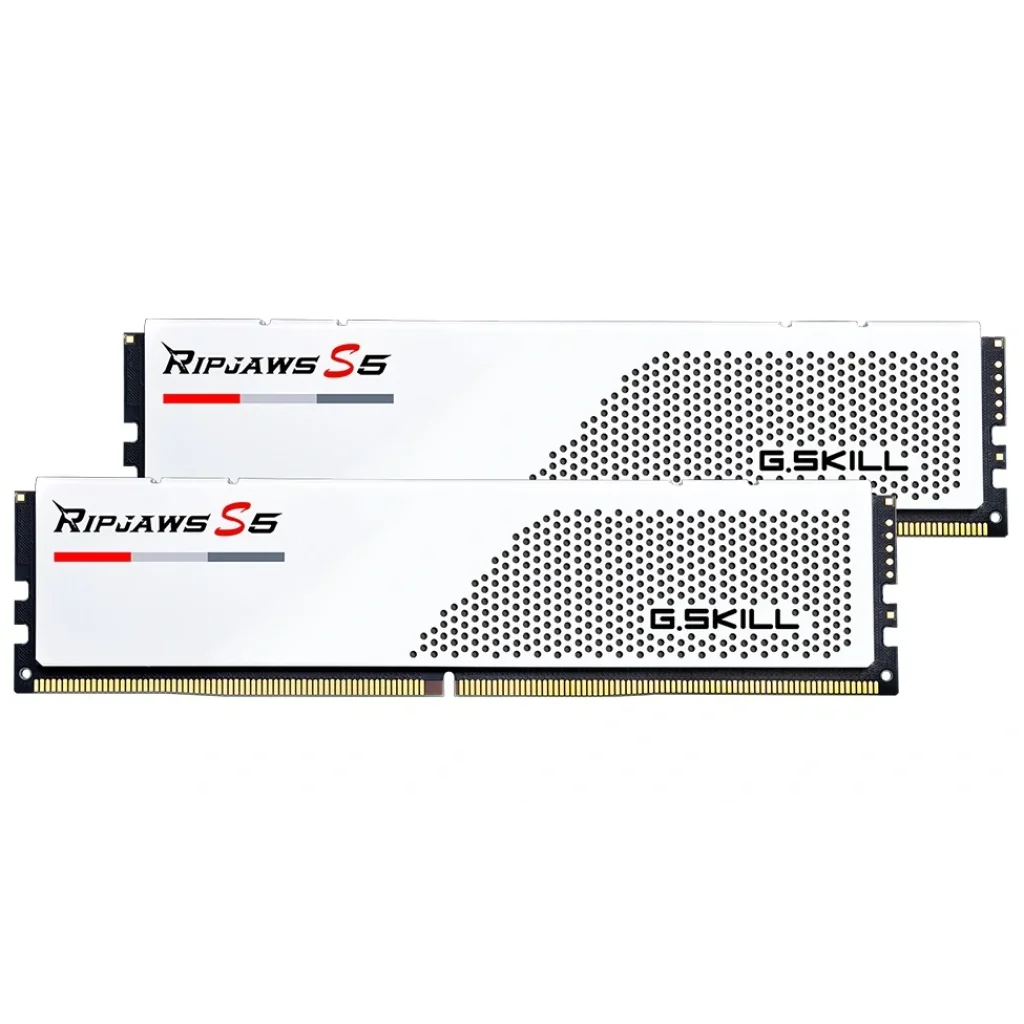 Модуль памяти DDR5 2x16GB/6000 G.Skill Ripjaws S5 White (F5-6000J3040F16GX2-RS5W) UA