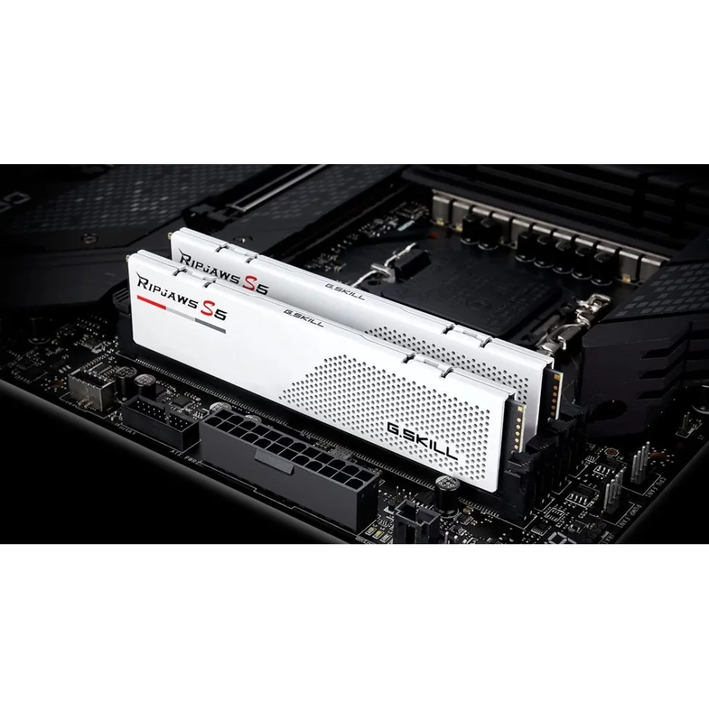 Модуль памяти DDR5 2x16GB/6000 G.Skill Ripjaws S5 White (F5-6000J3040F16GX2-RS5W) UA