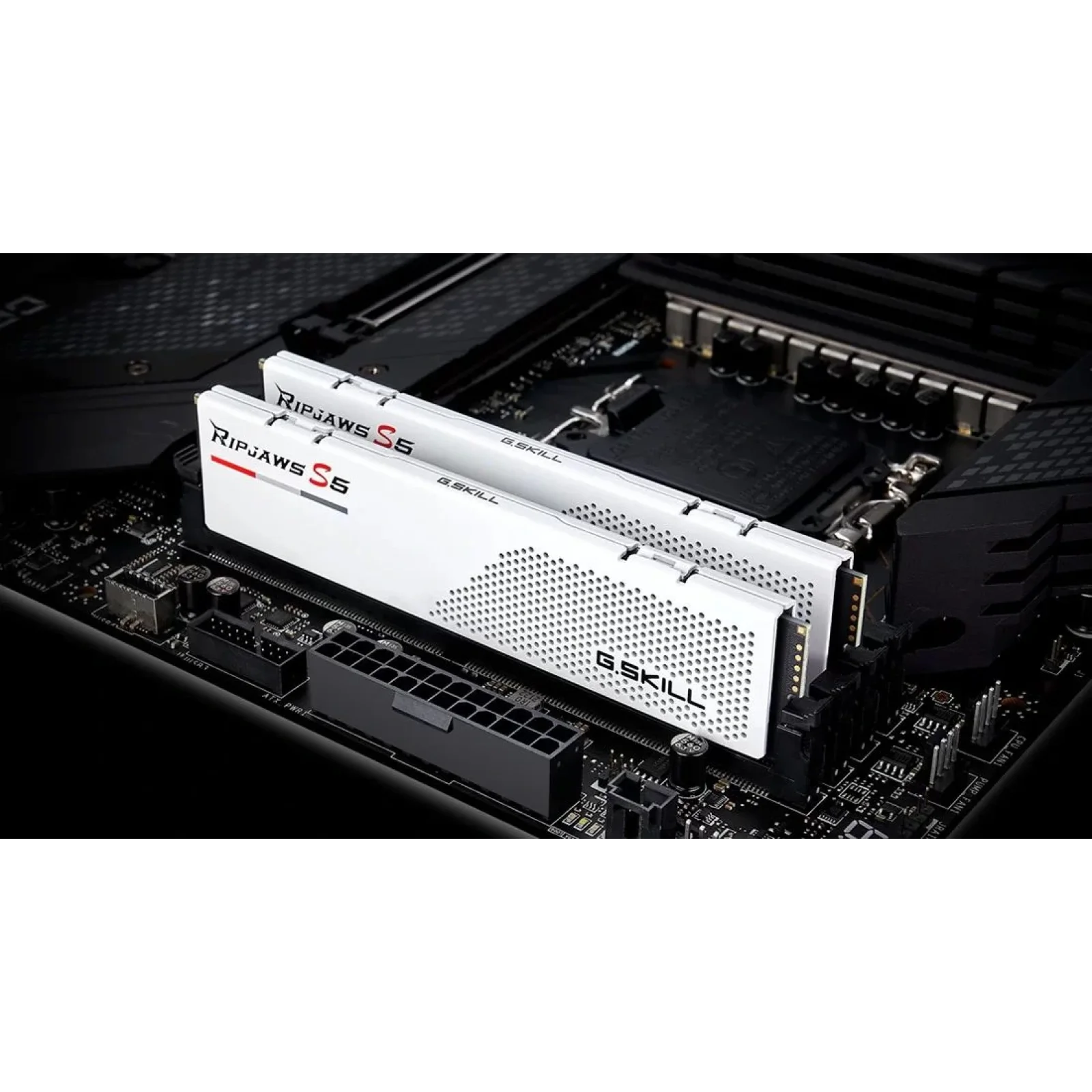 Модуль пам'яті DDR5 2x16GB/6000 G.Skill Ripjaws S5 White (F5-6000J3040F16GX2-RS5W) UA