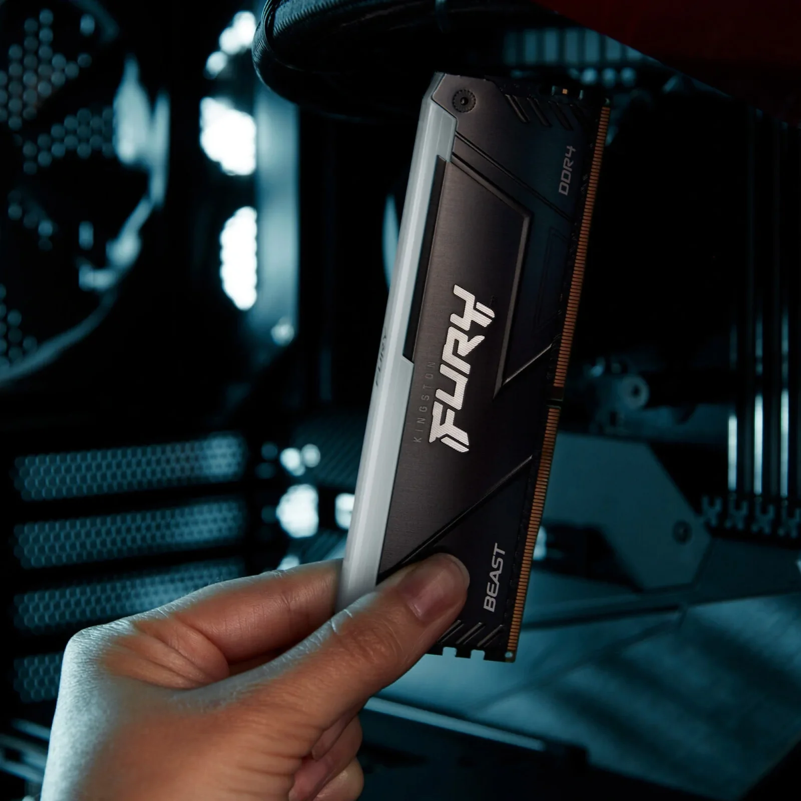 Модуль памяти DDR4 8GB/3200 Kingston Fury Beast RGB (KF432C16BB2A/8WP) UA